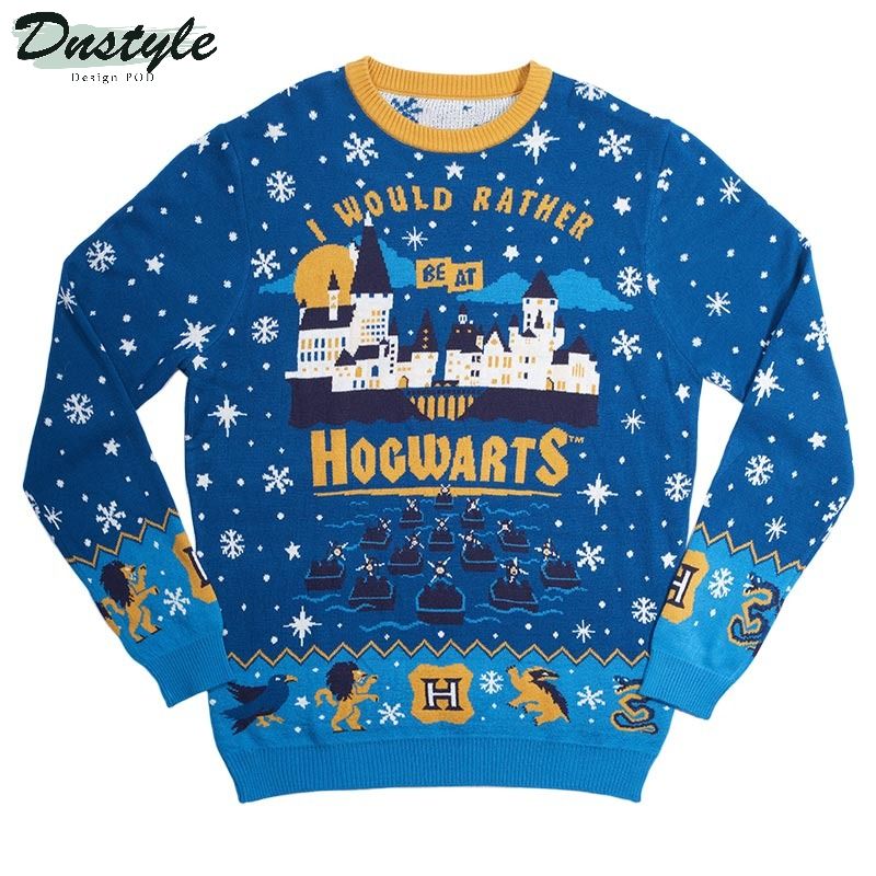 Harry Potter I Would Rather Hogwarts Ugly Sweater