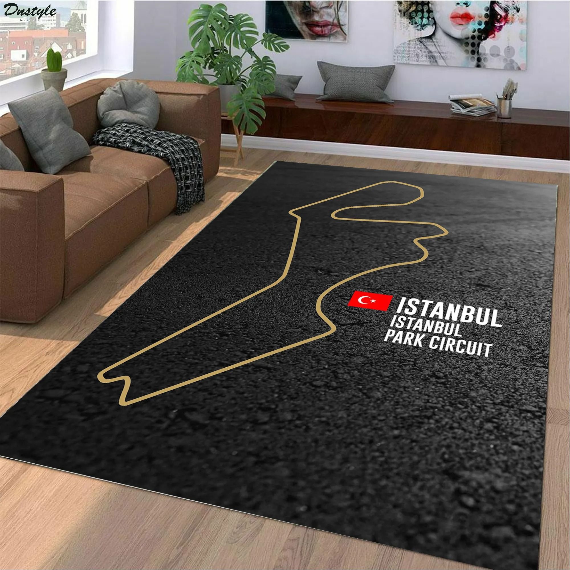 Istanbul park circuit f1 track rug
