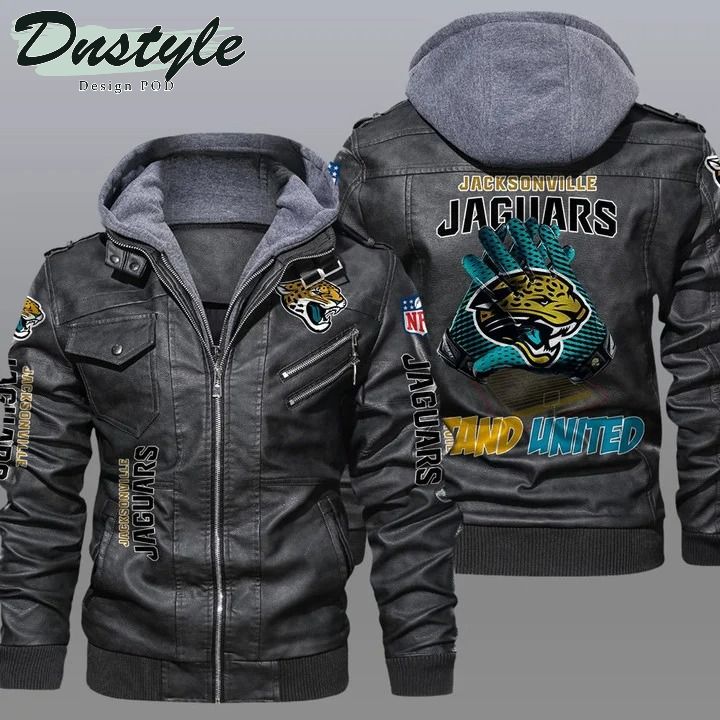 Jacksonville jaguars NFL hooded leather jacket
