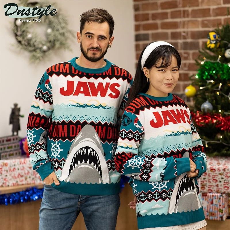 Jaws da dum ugly sweater 1