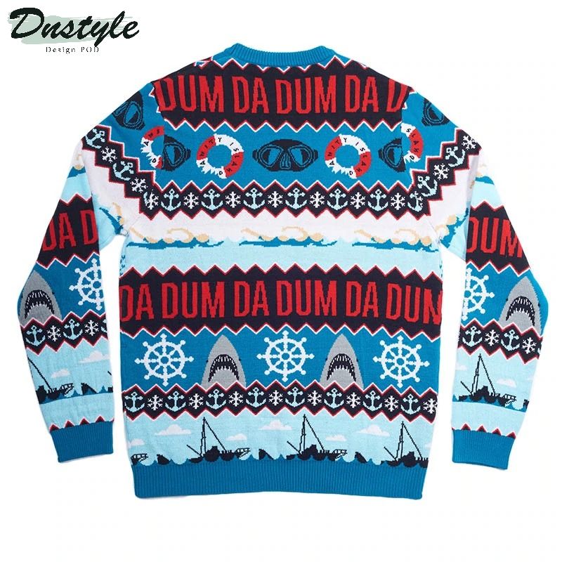 Jaws da dum ugly sweater 2