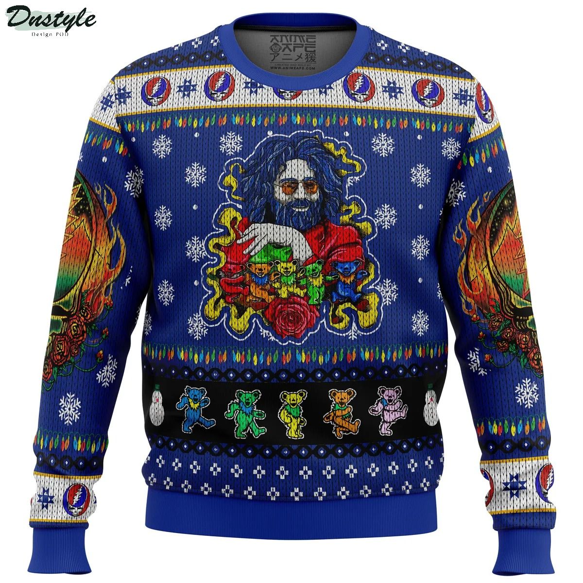 Jerry Garcia Grateful Dead Ugly Christmas Sweater