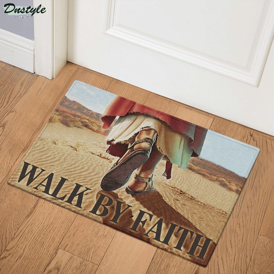 Jesus walk by faith doormat 2