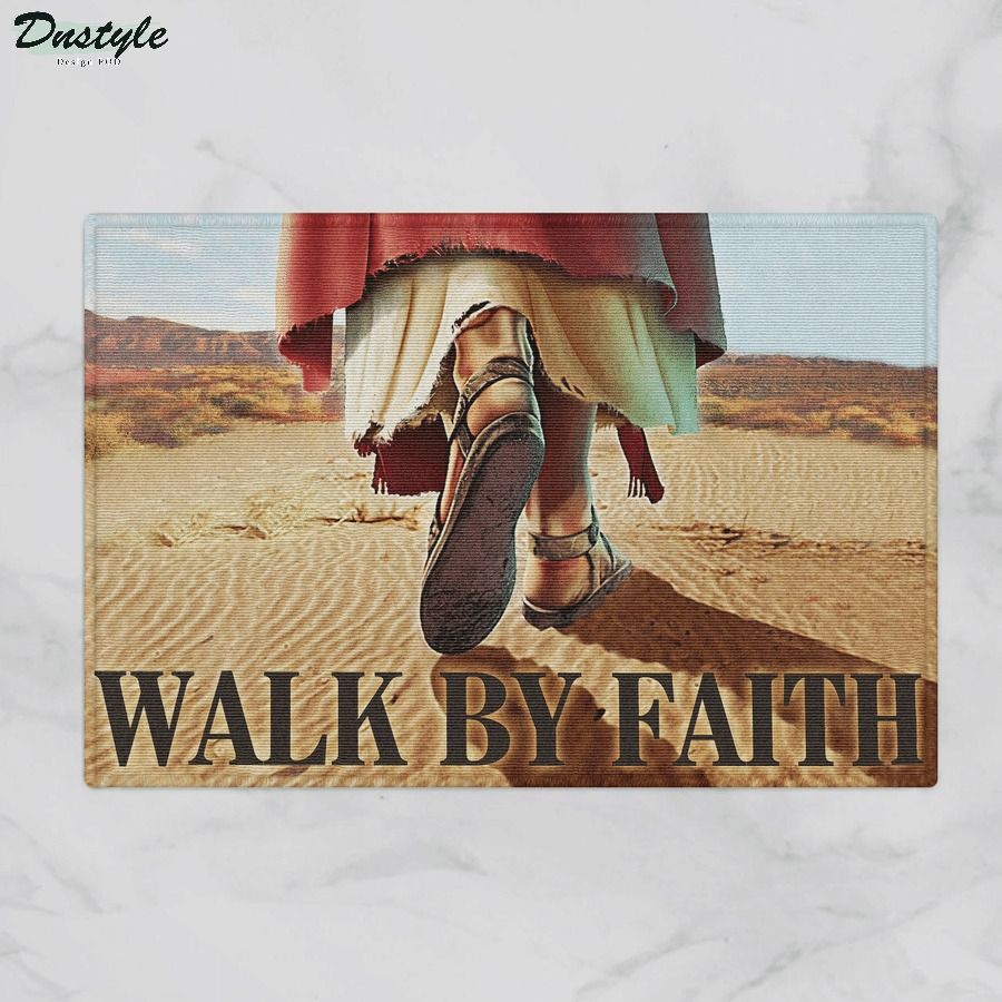 Jesus walk by faith doormat