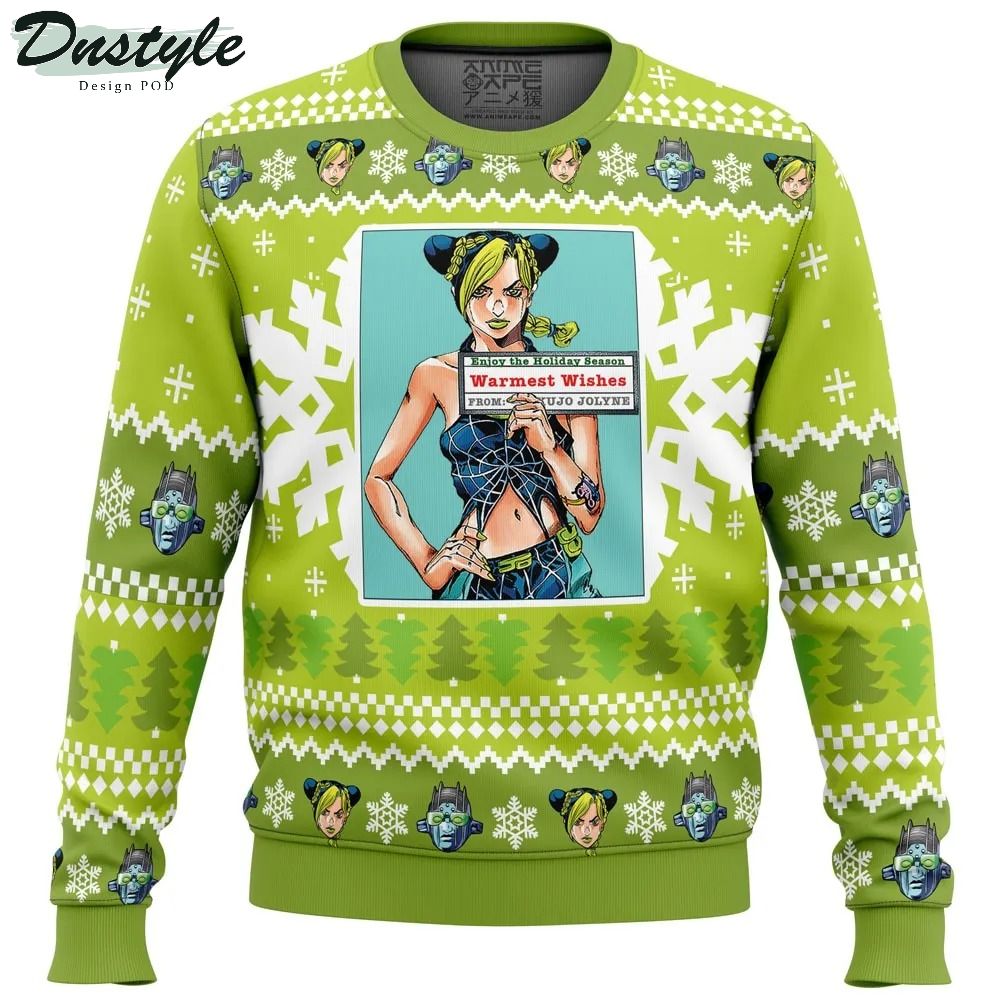 Jolyne Kujo Jojo’s Bizarre Adventure Ugly Christmas Sweater