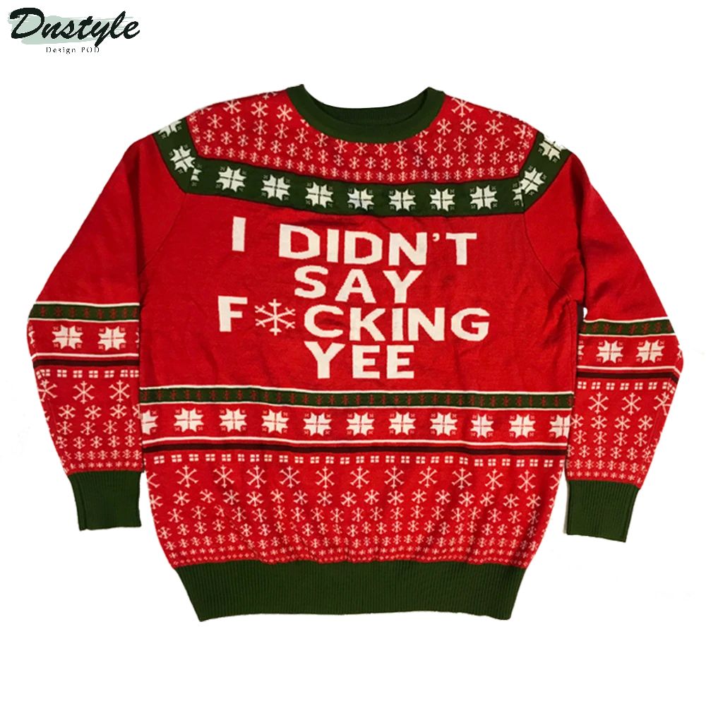 Kacey Musgraves I didn't say fucking yee ugly sweater 1