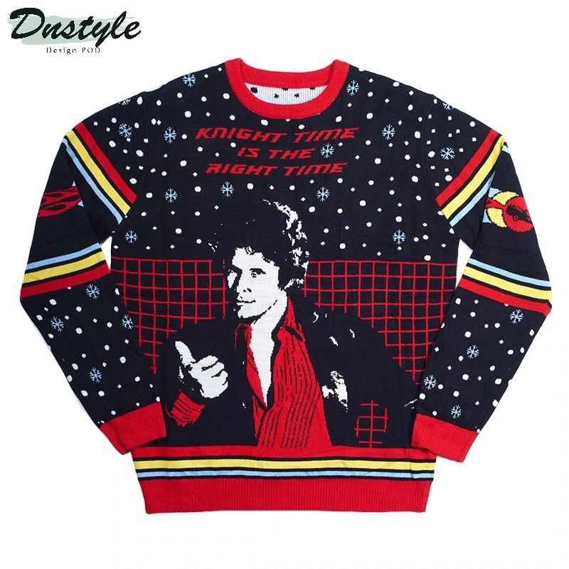 Knight Rider Knight Time Is The Right Time Ugly Sweater