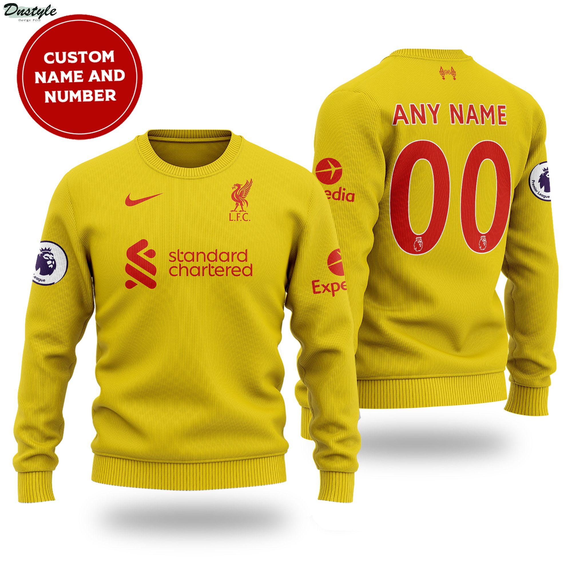 Liverpool third kit personalized ugly sweater