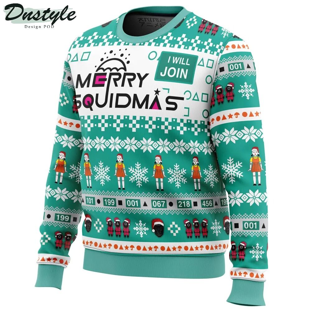 Merry Squidmas Squid Game Christmas Sweater 1
