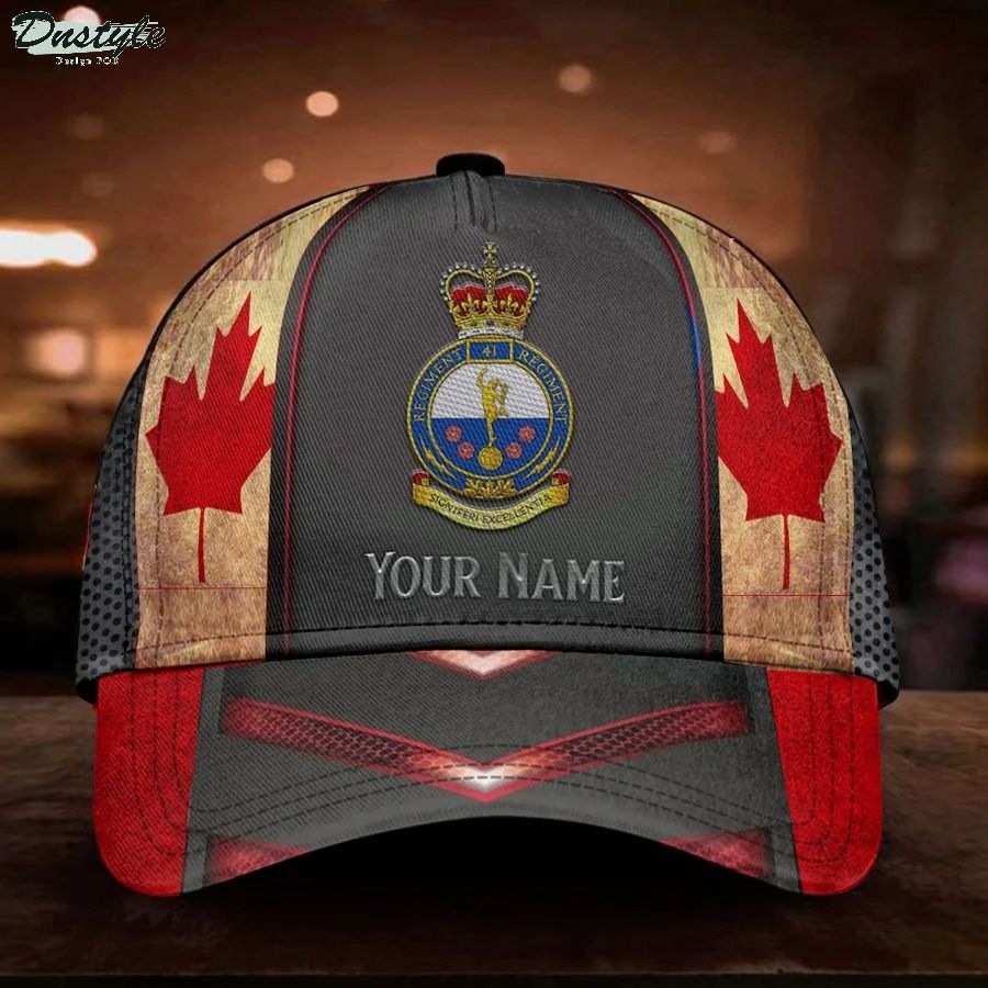 Military Royal Canadian Corps of Signals Custom Name Classic Cap