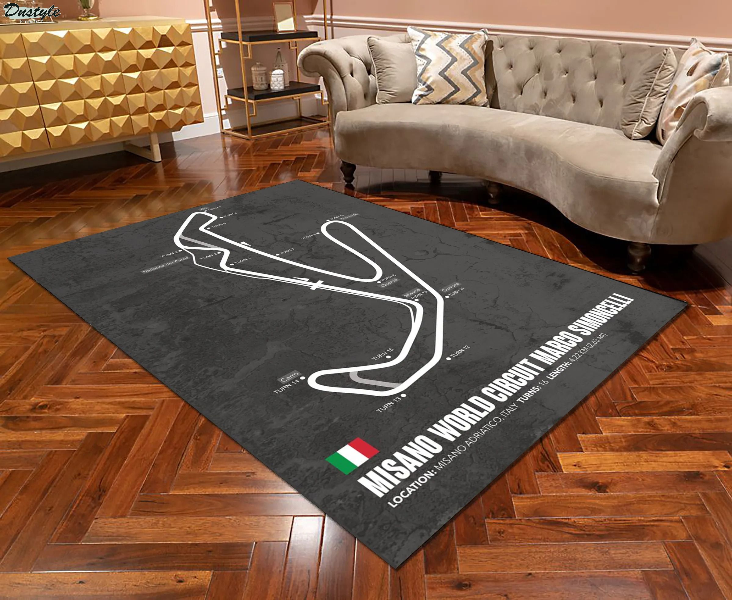 Misano world circuit marco simoncelli f1 track rug 1