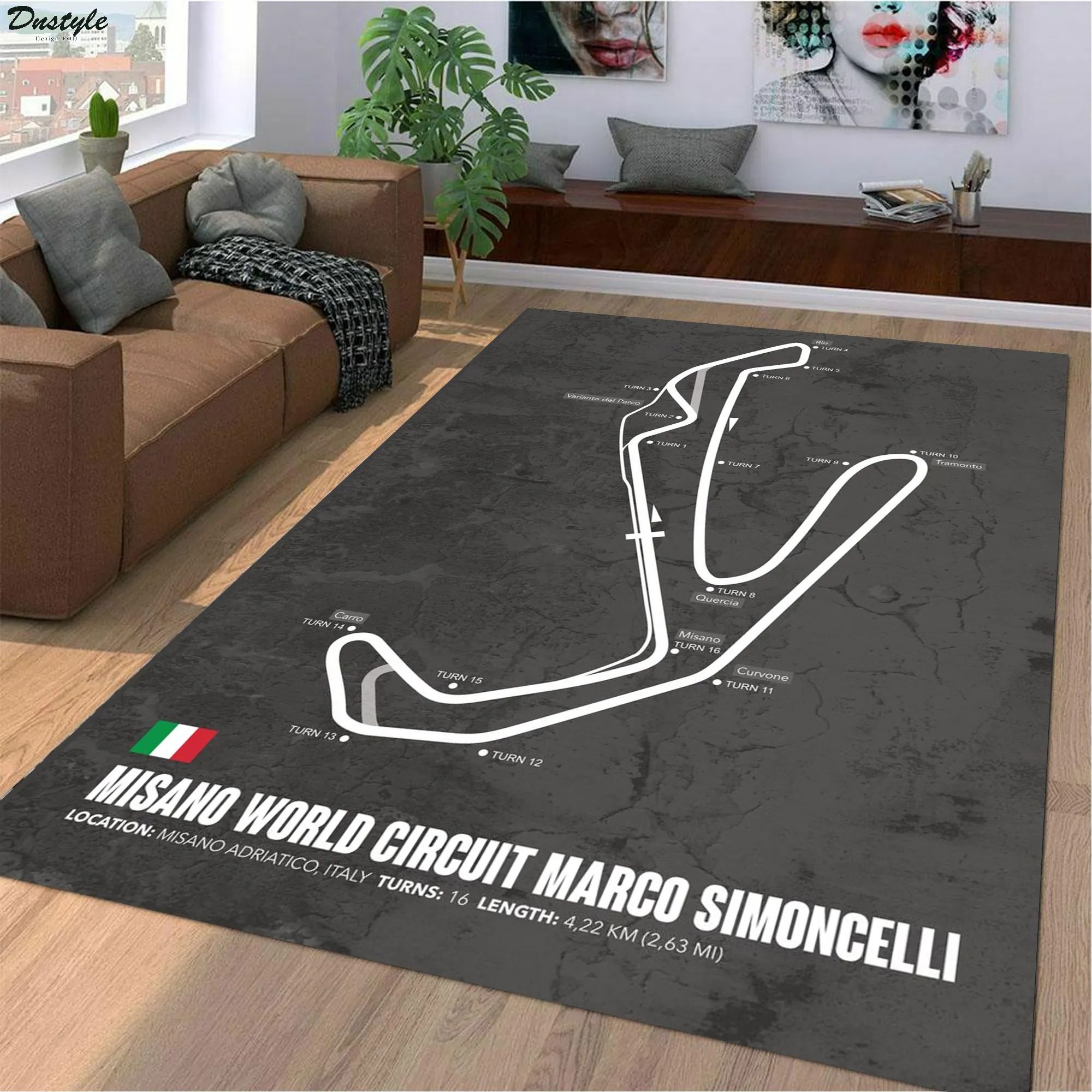 Misano world circuit marco simoncelli f1 track rug