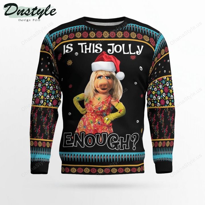 Miss piggy muppet is this jolly enough ugly christmas sweater 1