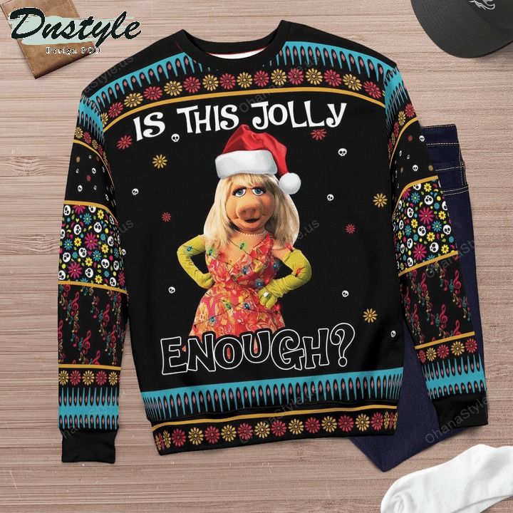 Miss piggy muppet is this jolly enough ugly christmas sweater 3
