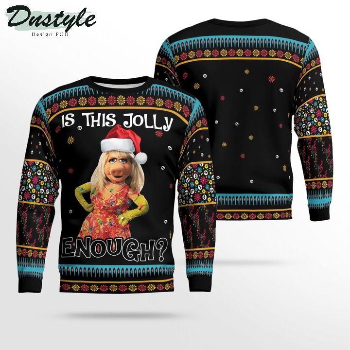 Miss piggy muppet is this jolly enough ugly christmas sweater