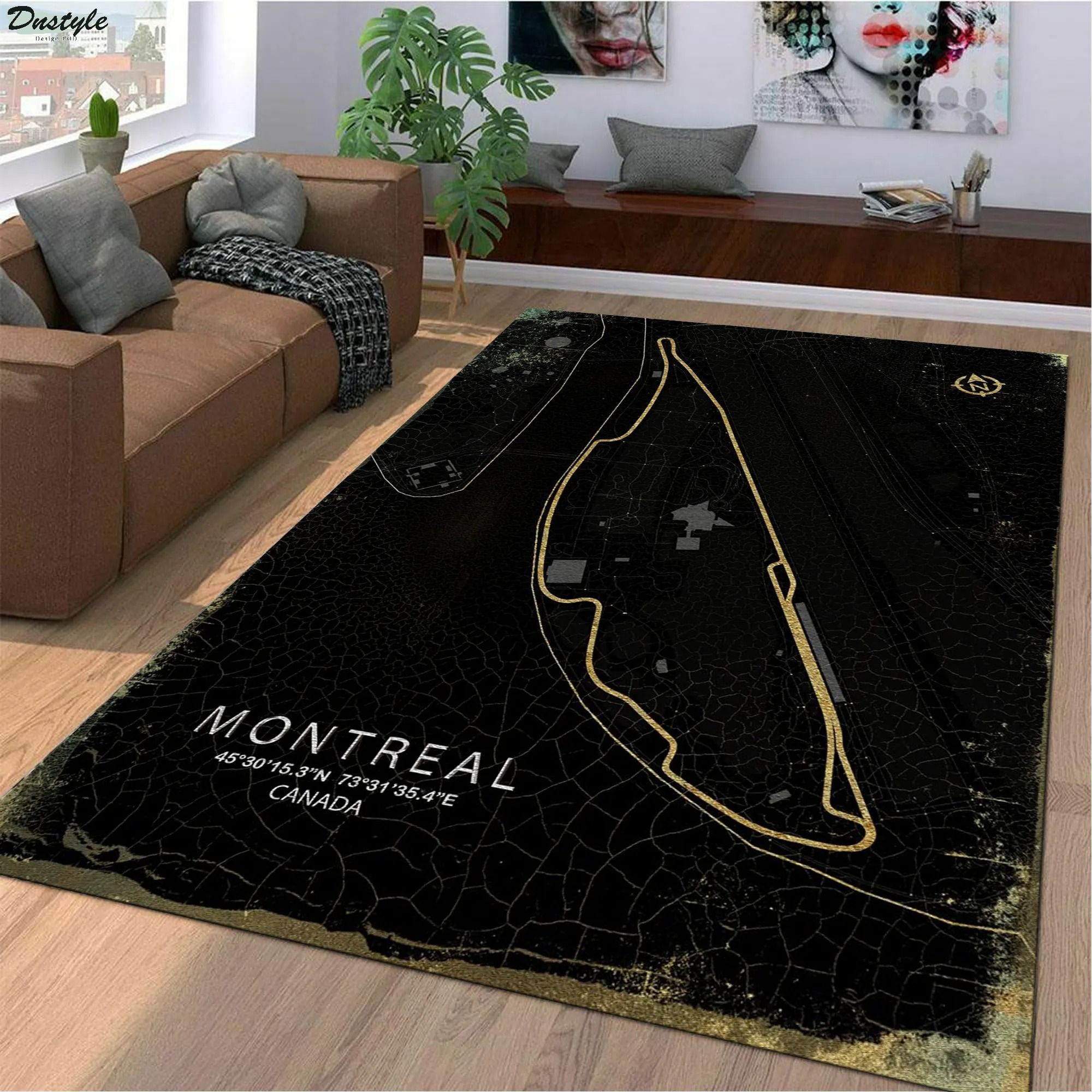 Montreal canada f1 track rug