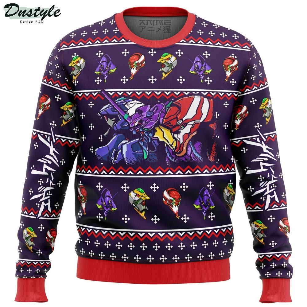 Neon Genesis Evangelion Evas Ugly Christmas Sweater