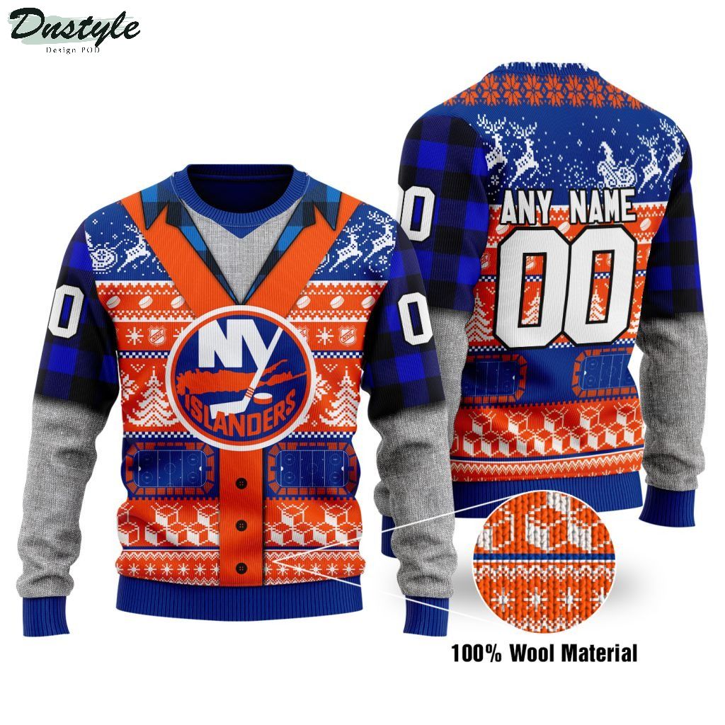 New York Islanders NHL personalized ugly christmas sweater 1