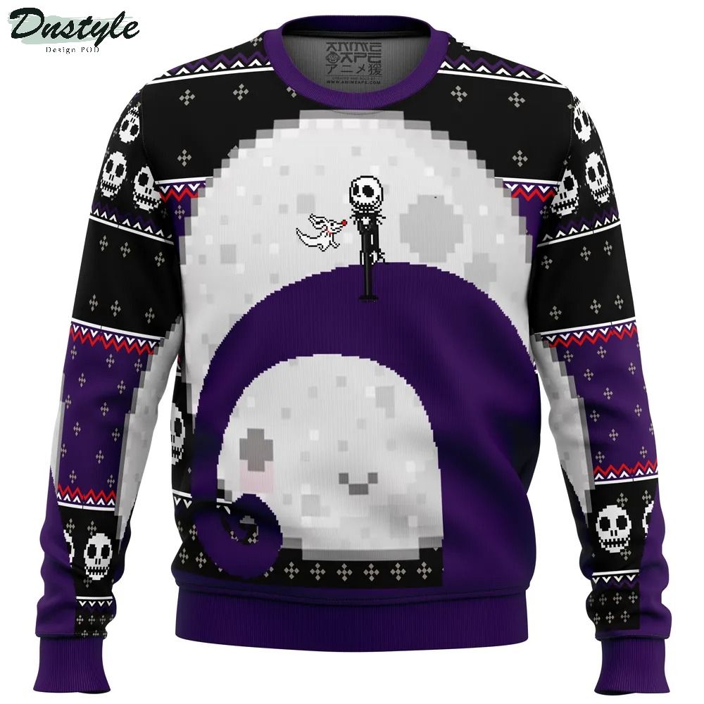 Nightmare Before Christmas Jack Moon Ugly Christmas Sweater