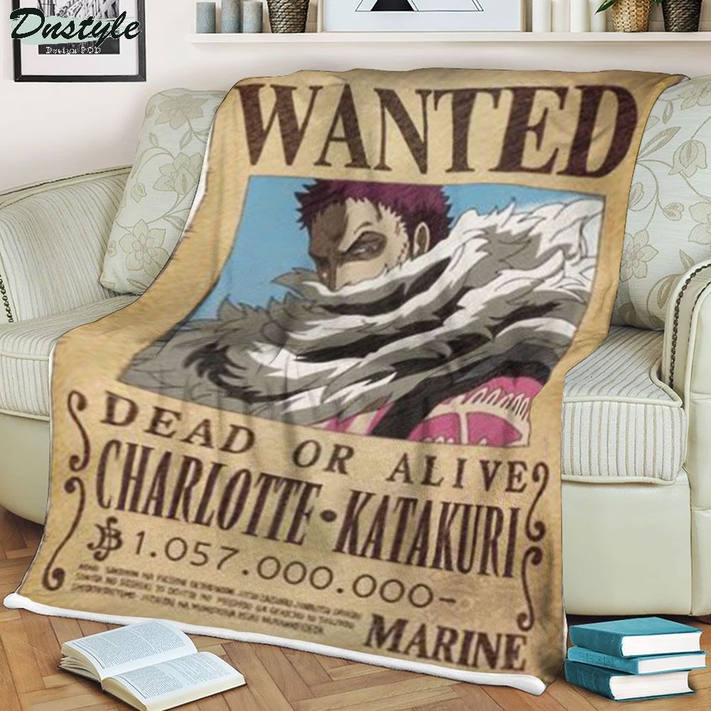 One piece Charlotte Katakuri wanted soft blanket