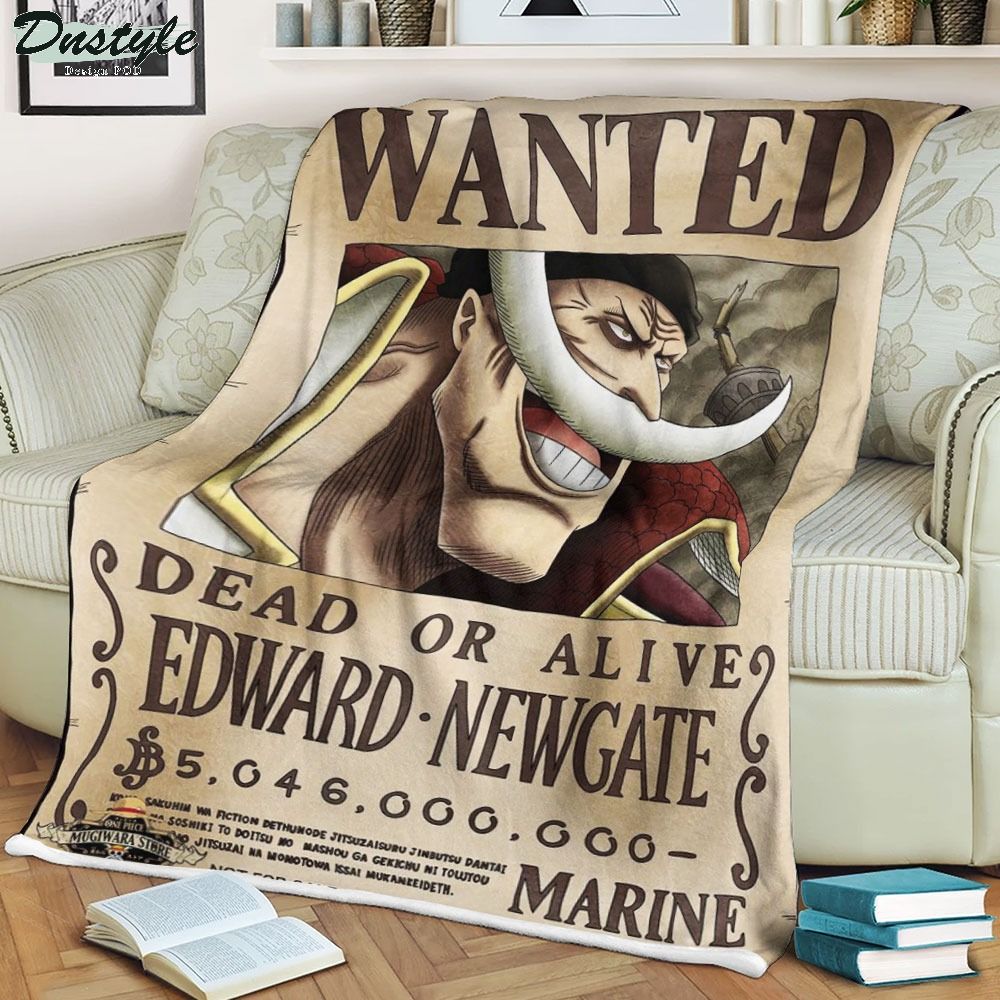 One piece Edward Newgate Wanted soft blanket