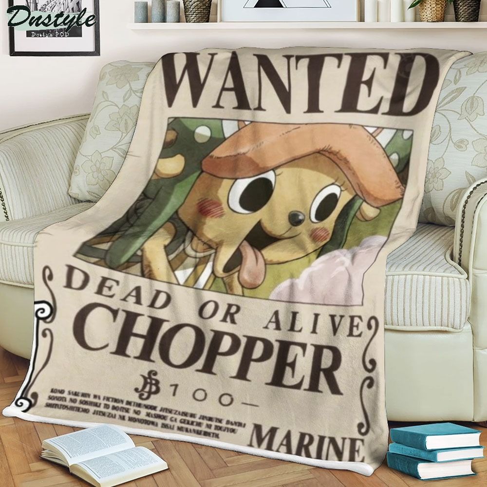 One piece Tony Tony Chopper 27S Current Wanted soft blanket