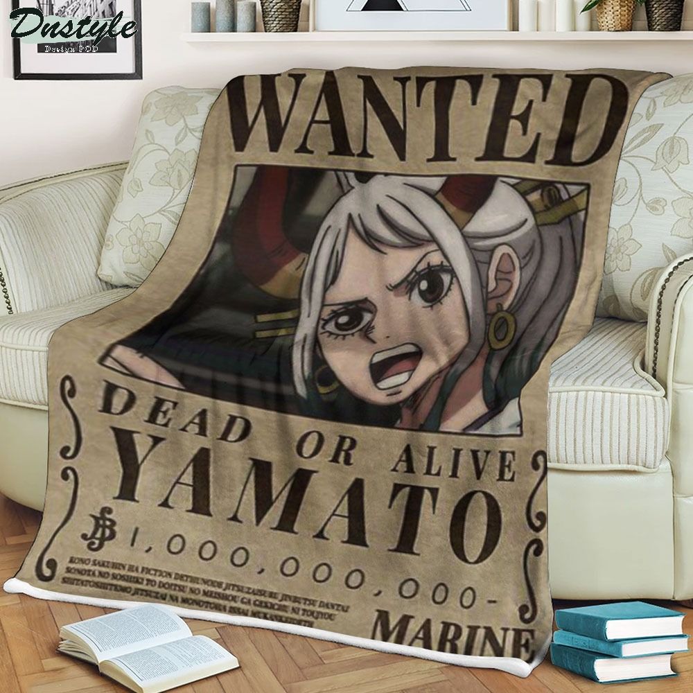 One piece Yamato Wanted soft blanket
