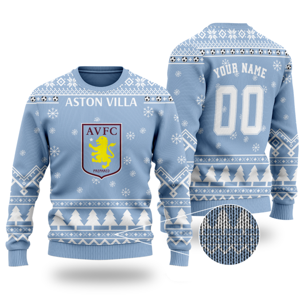 Personalized Aston Villa ugly sweater