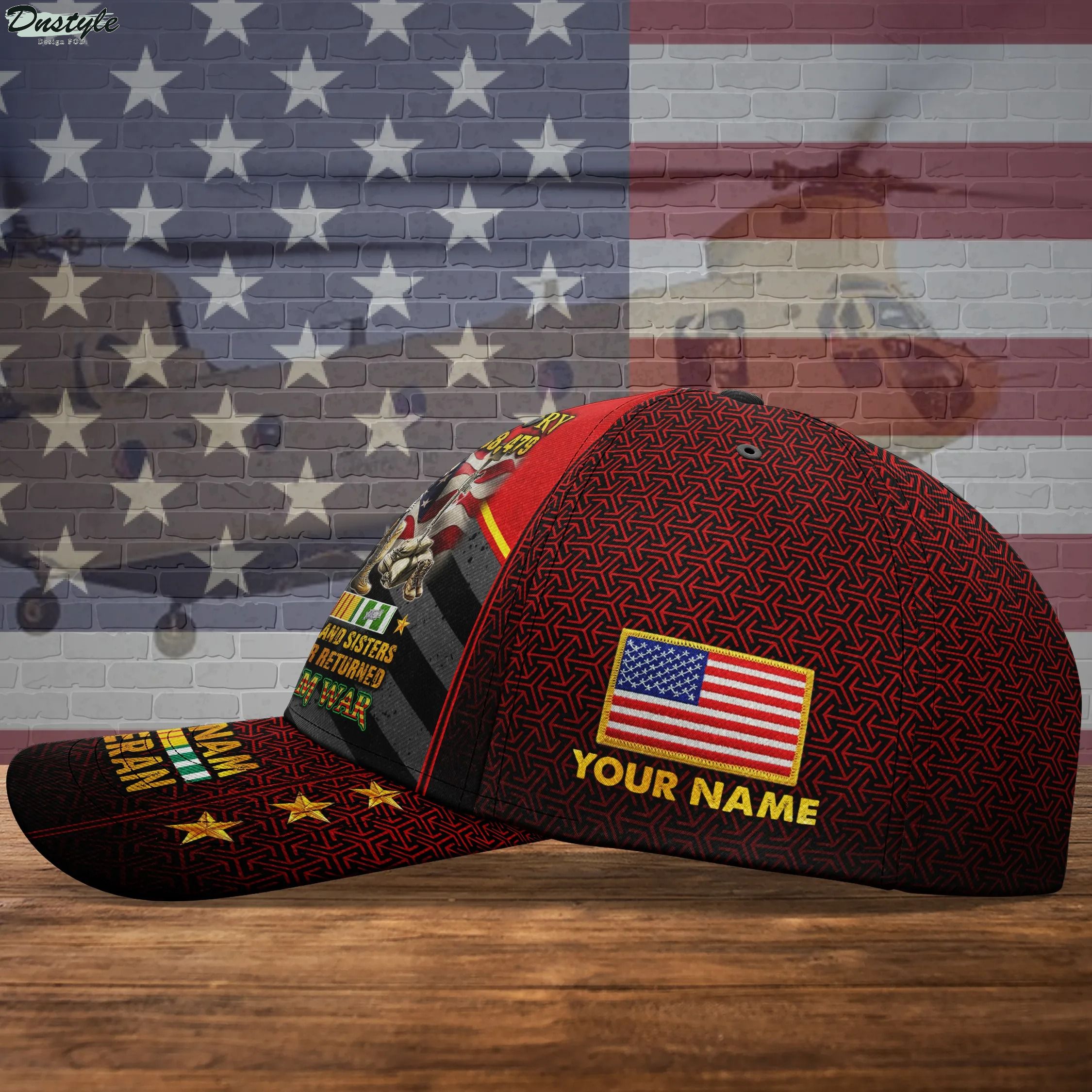 Personalized Vietnam Veteran In Memory Of The 58479 classic cap 2