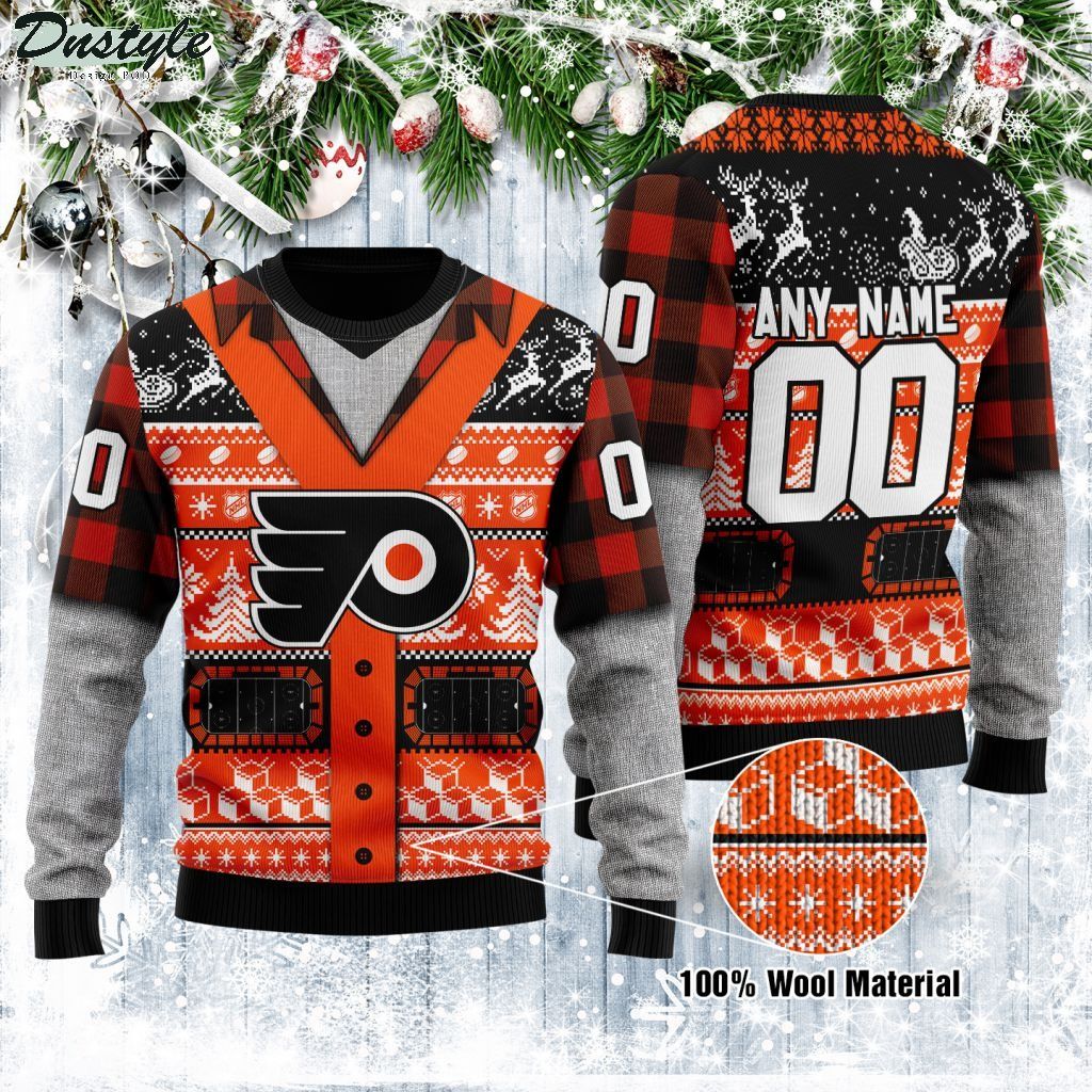 Philadelphia Flyers NHL personalized ugly christmas sweater