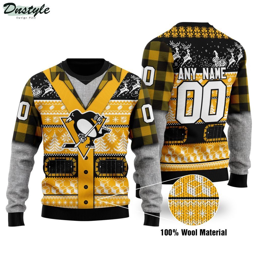Pittsburgh Penguins NHL personalized ugly christmas sweater 1