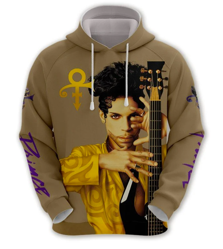 Prince all over printed 3D hoodie