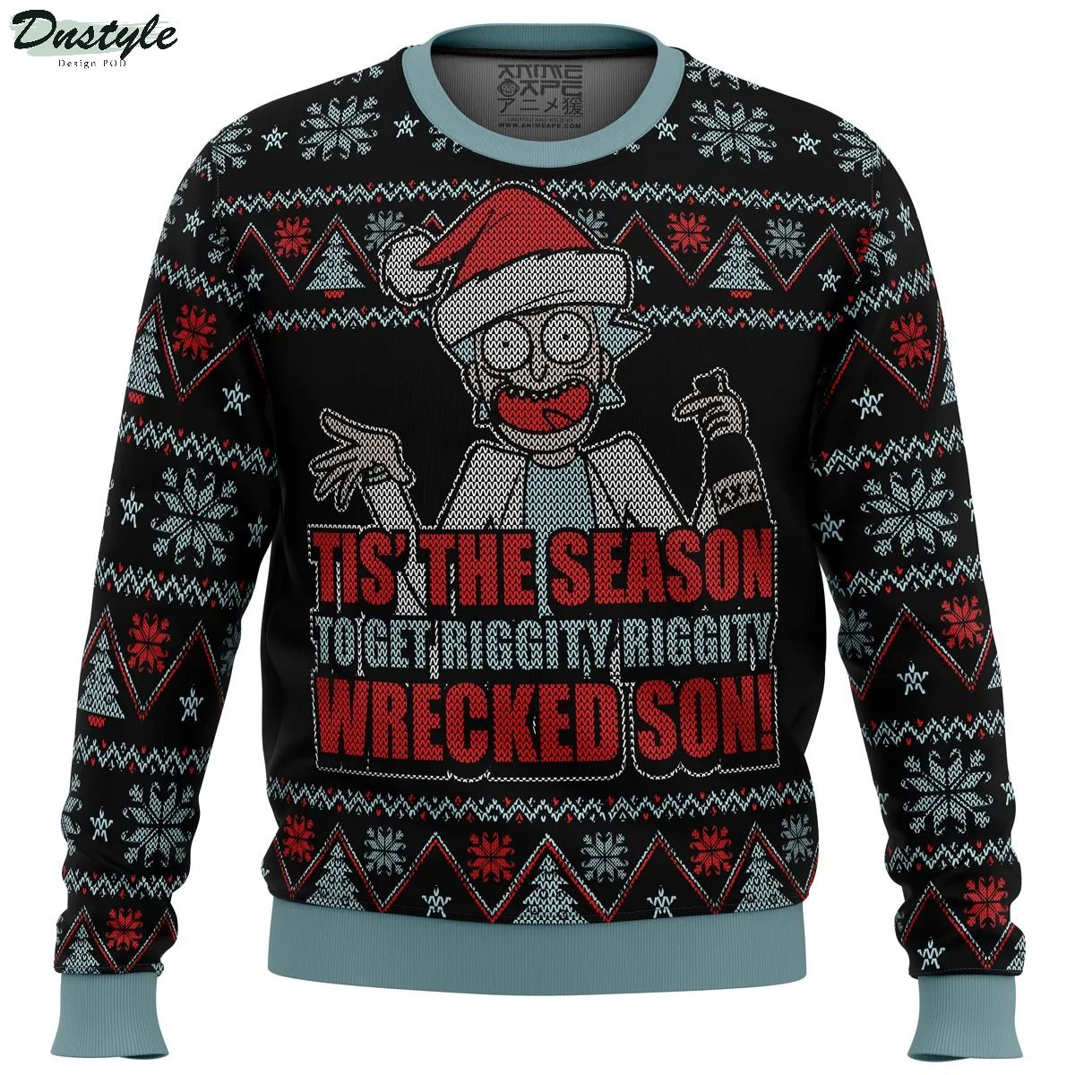 Rick and Morty Tis The Season Ugly Christmas Sweater