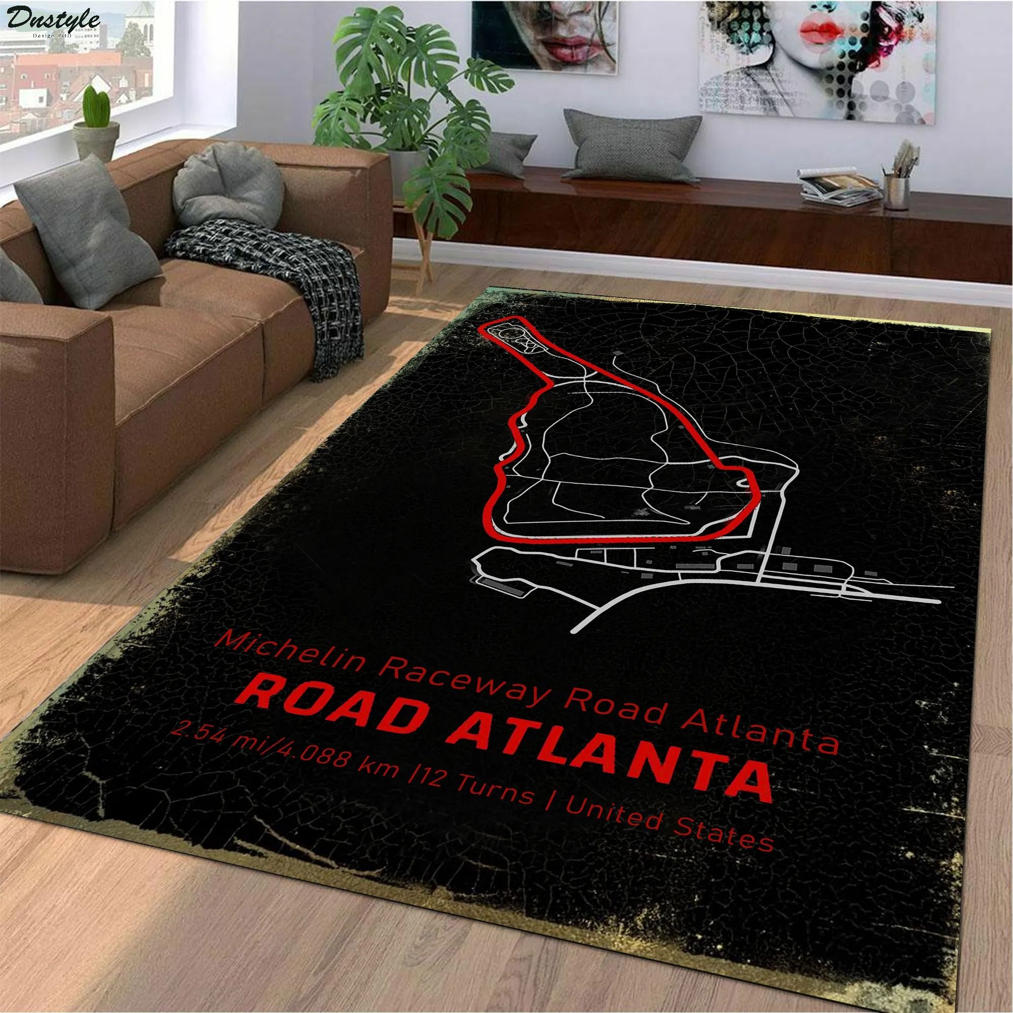 Road atlanta track rug