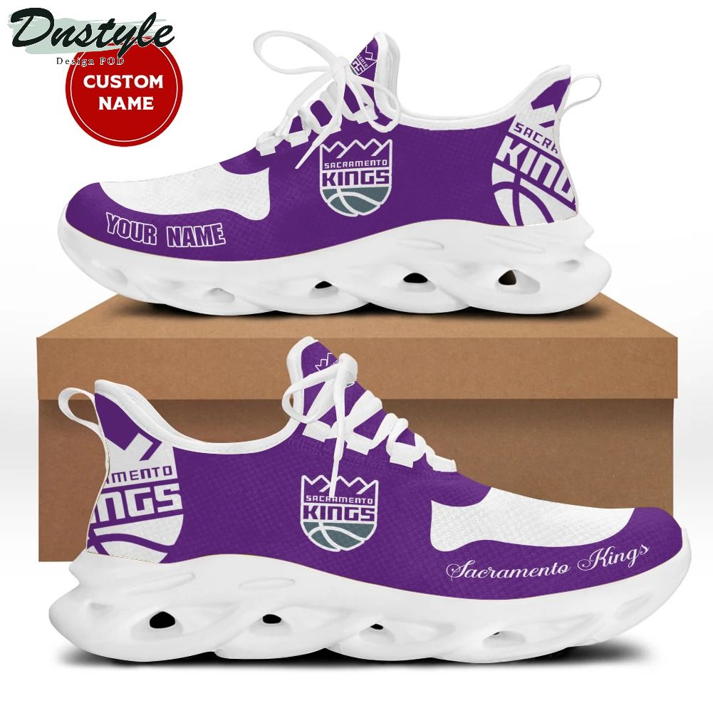 Sacramento kings NBA custom name max soul sneaker