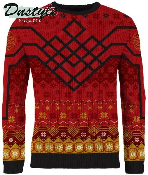 Shang-Chi Ten Golden Rings Ugly Christmas Sweater