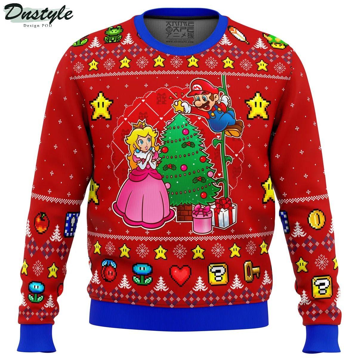 Smash Bro Come and See the Christmas Tree Super Mario Ugly Christmas Sweater