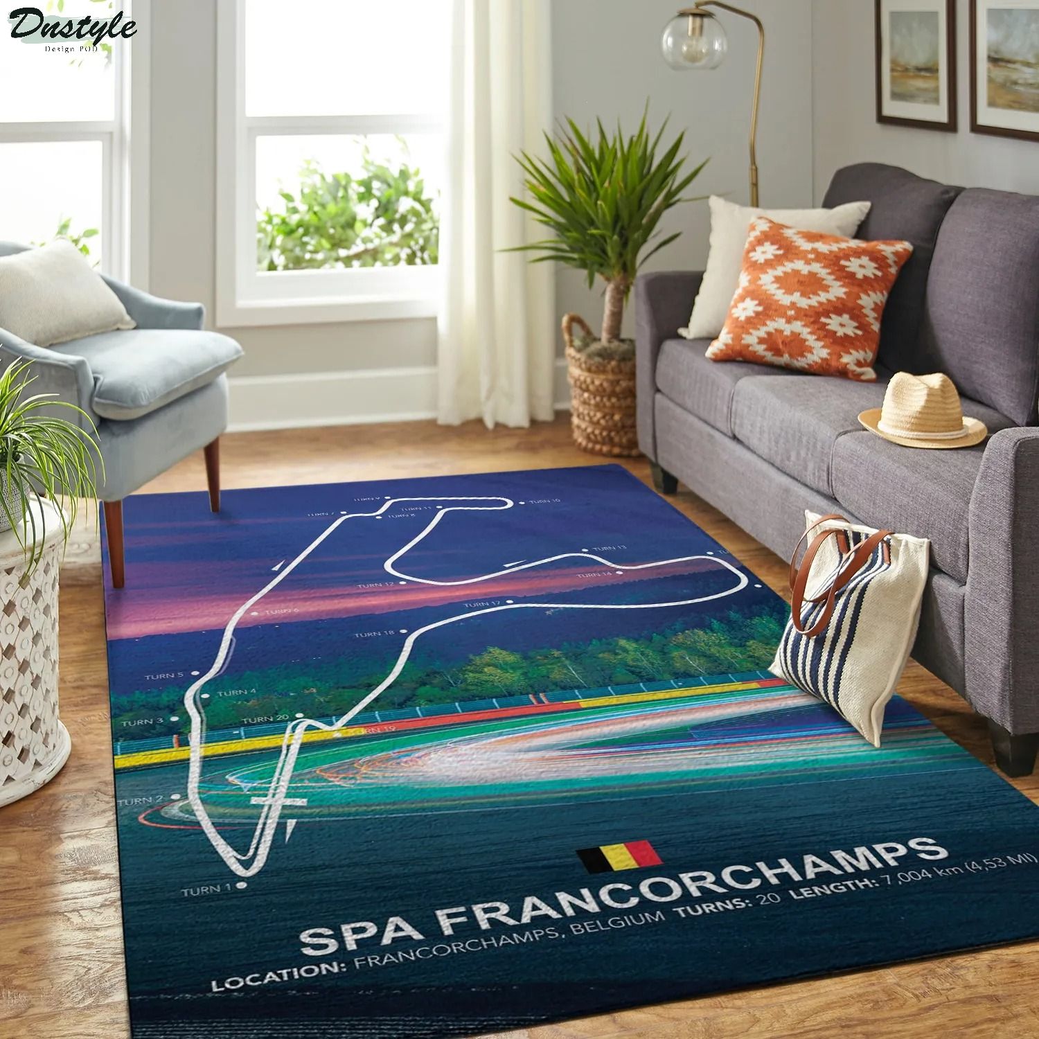 Spa francorchamps f1 track rug