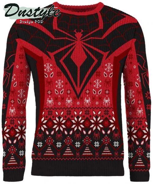 Spider-Man Christmas in Brooklyn Miles Morales ugly christmas sweater