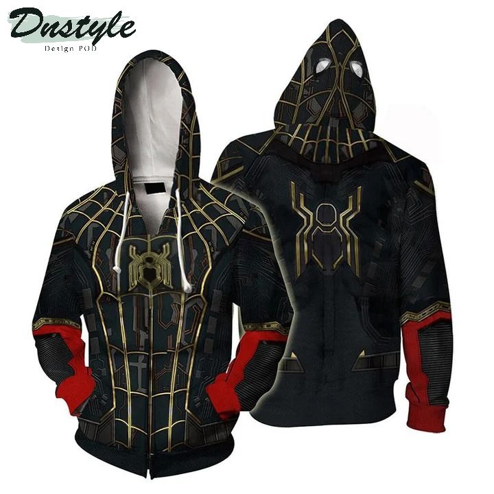 Spider man 3d all over printed zip hoodie