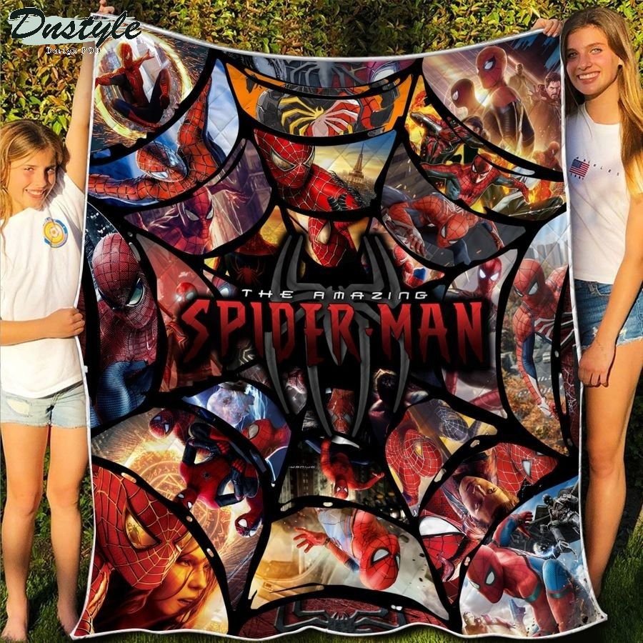 Spider man quilt blanket 1