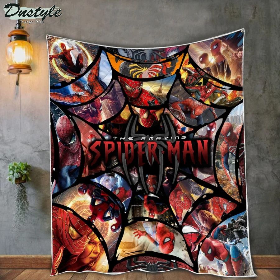 Spider man quilt blanket 2