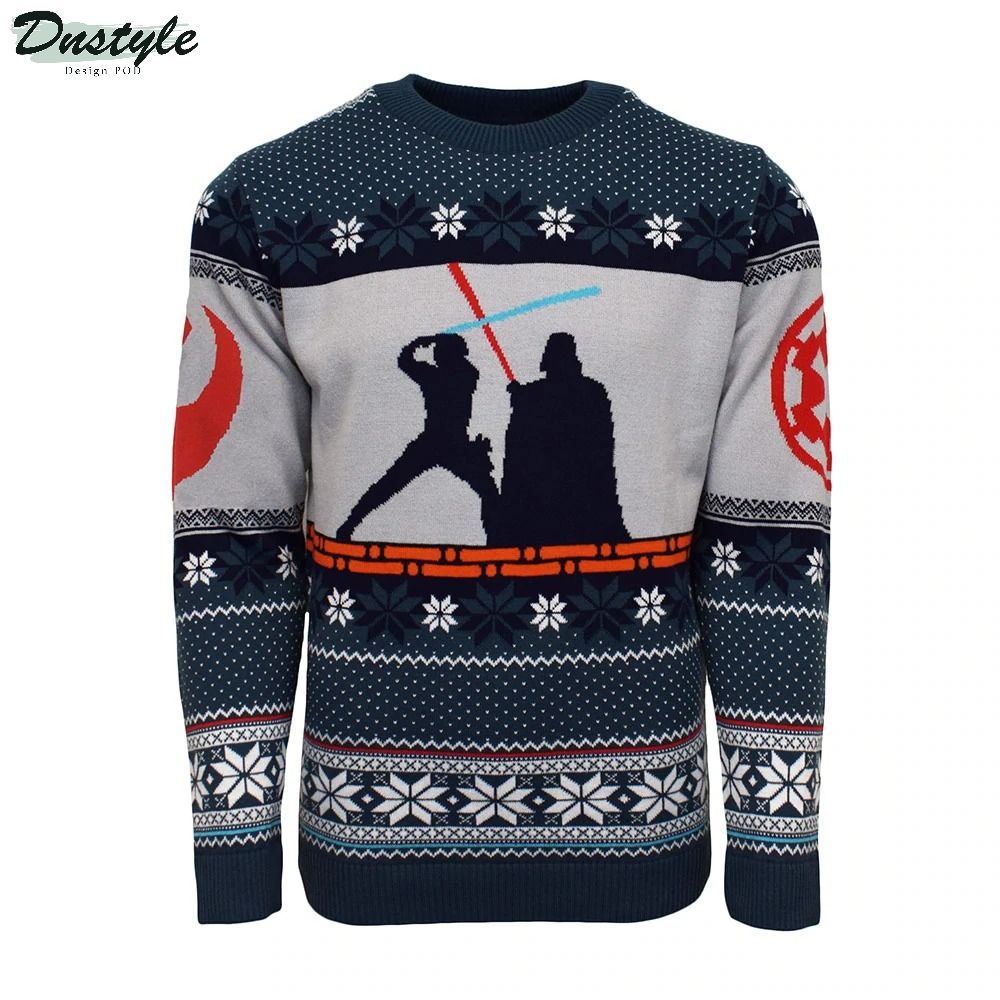 Star Wars Luke Skywalker vs Darth Vader Ugly Sweater
