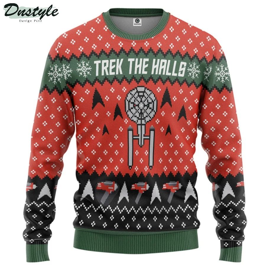 Star trek trek the halls ugly christmas sweater 1