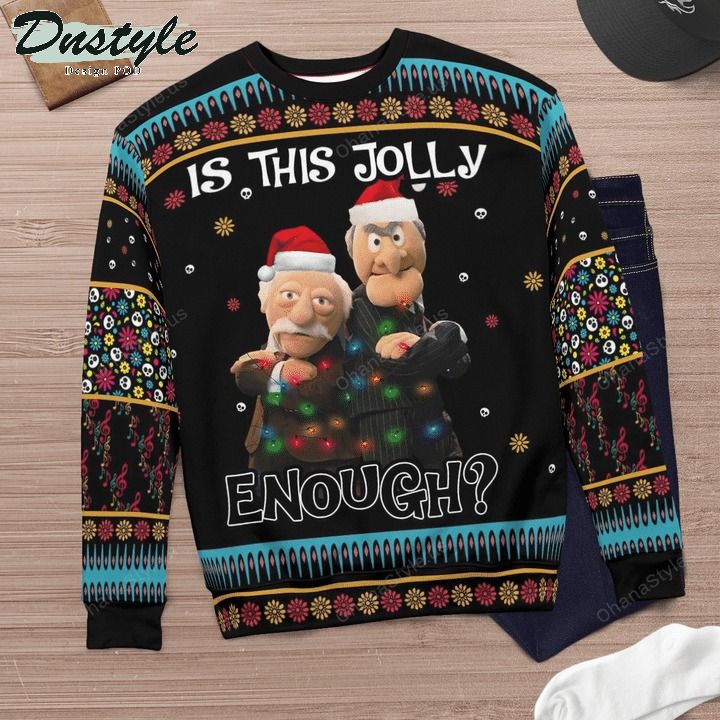Statler and waldorf is this jolly enough ugly christmas sweater 2