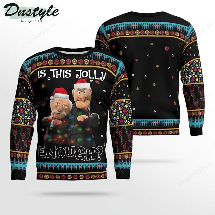 Statler and waldorf is this jolly enough ugly christmas sweater