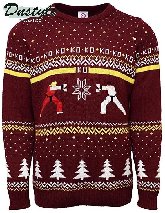 Street Fighter Ken Vs Ryu ugly christmas sweater