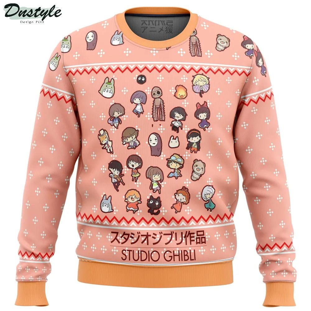 Studio Ghibli Cuties Ugly Christmas Sweater