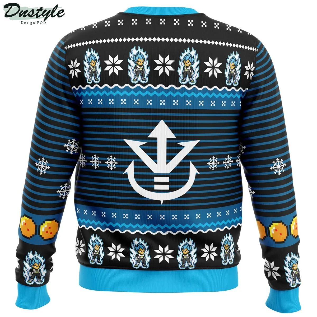 Super Saiyan Blue Vegeta Ugly Christmas Sweater 2