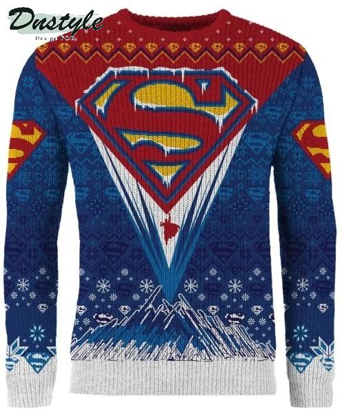 Superman Seasonal Solitude Ugly Christmas Sweater